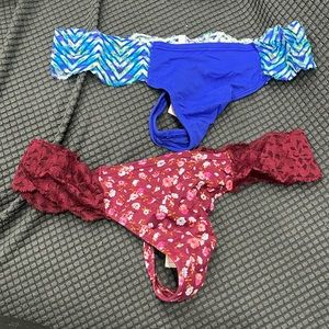 PINK thongs size M